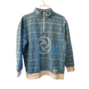 Disney Epcot 2024 Festival of the Holidays Quarter Zip Pullover Blue Unisex L